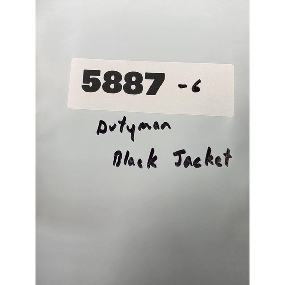 Dutyman Jacket Mens Large Black Nylon Police Duty Uniform Zip Pockets Work - Picture 9 of 9